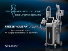 New arrival 4 handles Cryolipolysis coolsculpting fat freeze slimming machine 