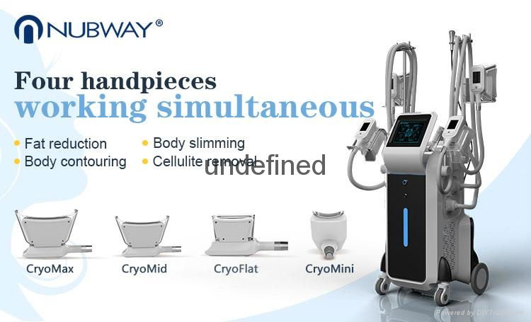 cryolipolysis slimming device 4 cryo handles can work together reduce fat  1