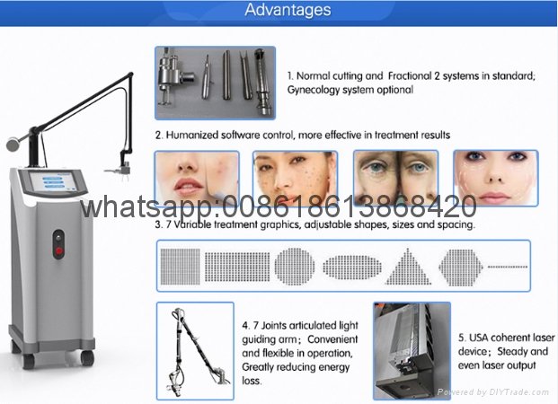 Top quality Fractional Co2 laser machine for acne scar removal  3