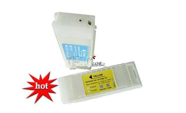 China Supplier! 700ML Empty Refillable Ink Cartridge S30670 USA Plotter With ARC 2
