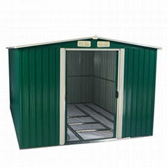 metal steel garden storage with apex roof 8*6 