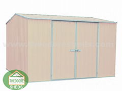 THEODORE SHEDS 8' x 6' Apex Metal Garden Shed Outdoor Storage Shed 