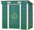 Metal garden storage sheds with pent