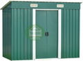 Metal garden storage sheds with pent roof 0608 1