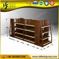 Gondola retail store corner display shelving 2