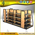 Gondola retail store corner display shelving 3