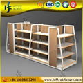 Gondola retail store corner display shelving 4