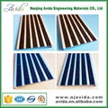 slip-resistant aluminium stair nosing for carpet