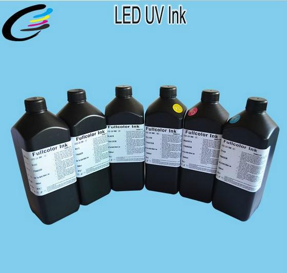 CMYK+White+Gloss UV Inkjet Printer ink for Roland LEC-300 UV Printer 2