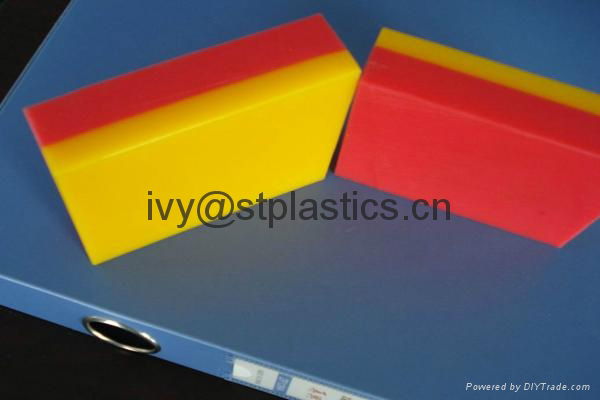 Dual Colour UHMWPE Liner for checking the place weared