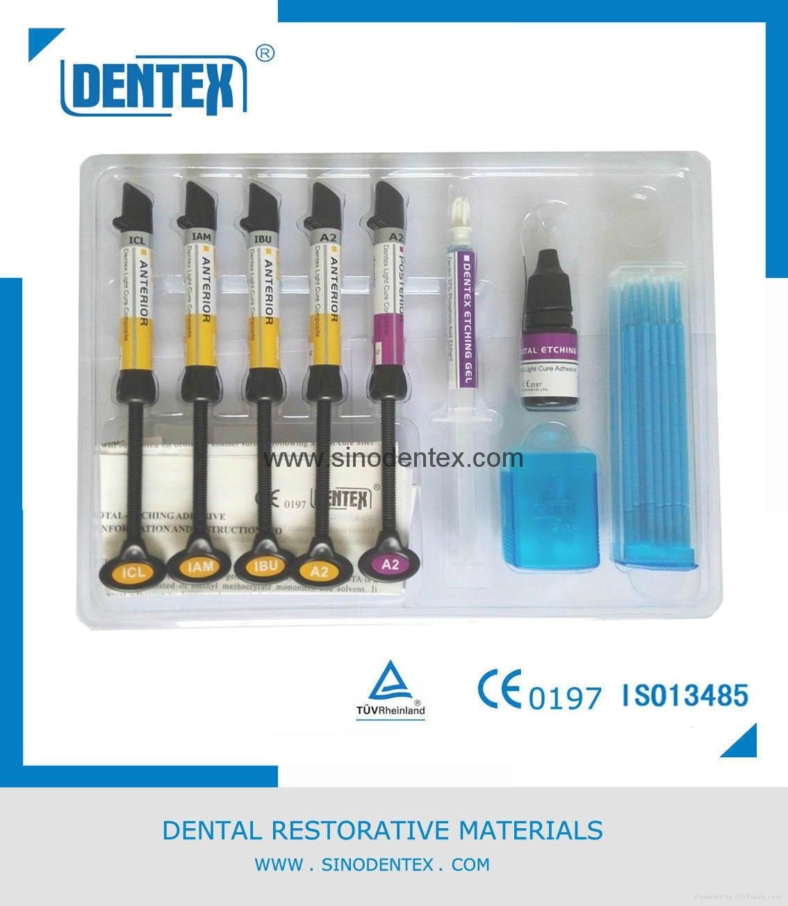 Dental Composite Dentex Anterior Light Cure Composite Kit 2