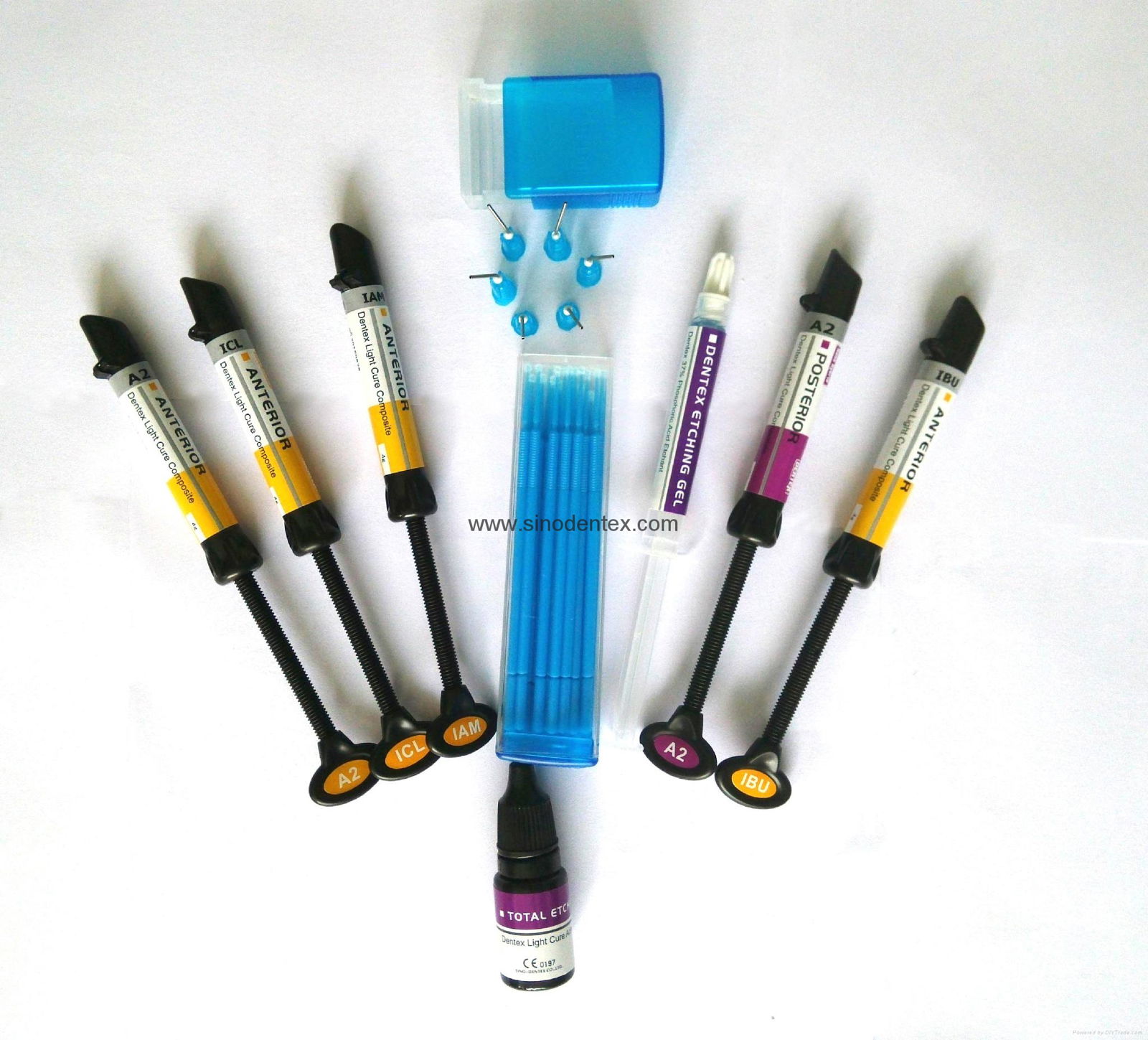 Dental Composite Dentex Anterior Light Cure Composite Kit DACK01