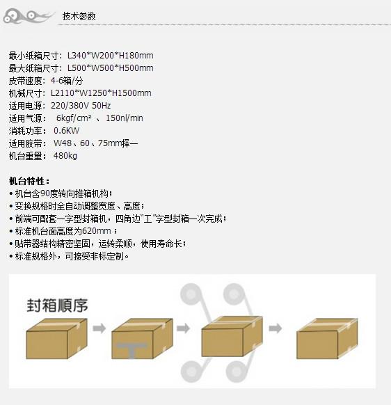 L型全自動封箱機 2