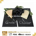 Wholesale rectangular shape natural black dinner slate plate 1