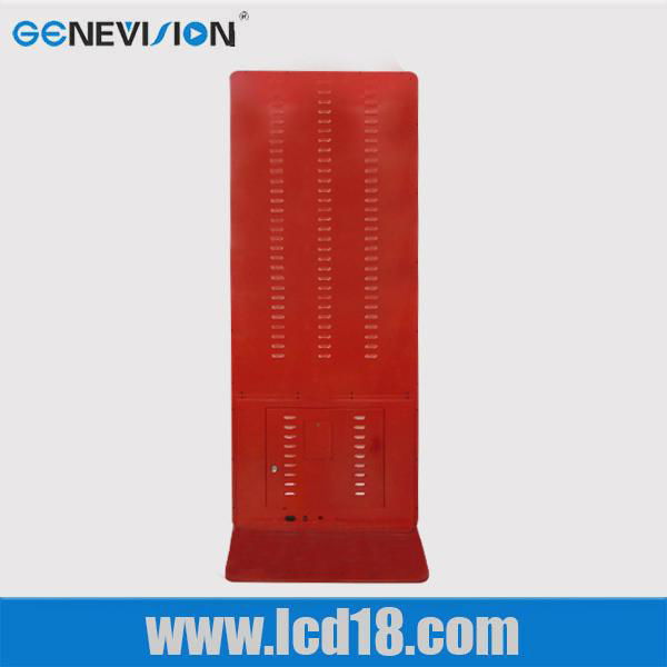 Red 55 inch advertising display ipad appearance 3g wifi digital kiosk LCD/LEDkio 3