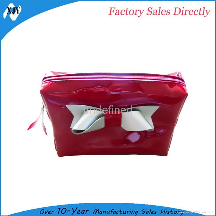 China supplier cheap pu leather cosmetic bag 2