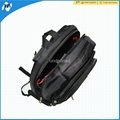 Large capacity black 600D polyester laptop computer backpack 4