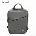 Snow pattern polyester pvc coating ultral slim waterproof gray laptop backpck 2