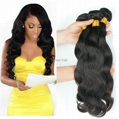 Brazilian Virgin Hair body wave Hair 7A Unprocessed Virgin Human Hair 3 Bundles