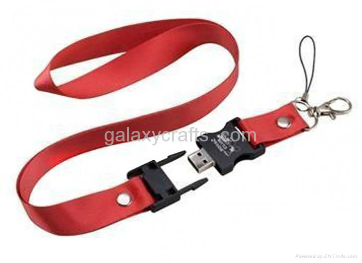 Hot promotional Printed Neck Strap USB Flash Drive 2