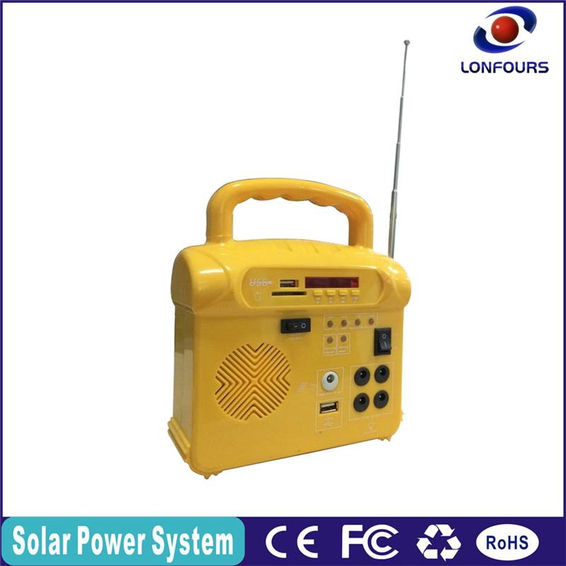 cheap solar with FM radio, mobile charger concentrated mini portable solar power 2