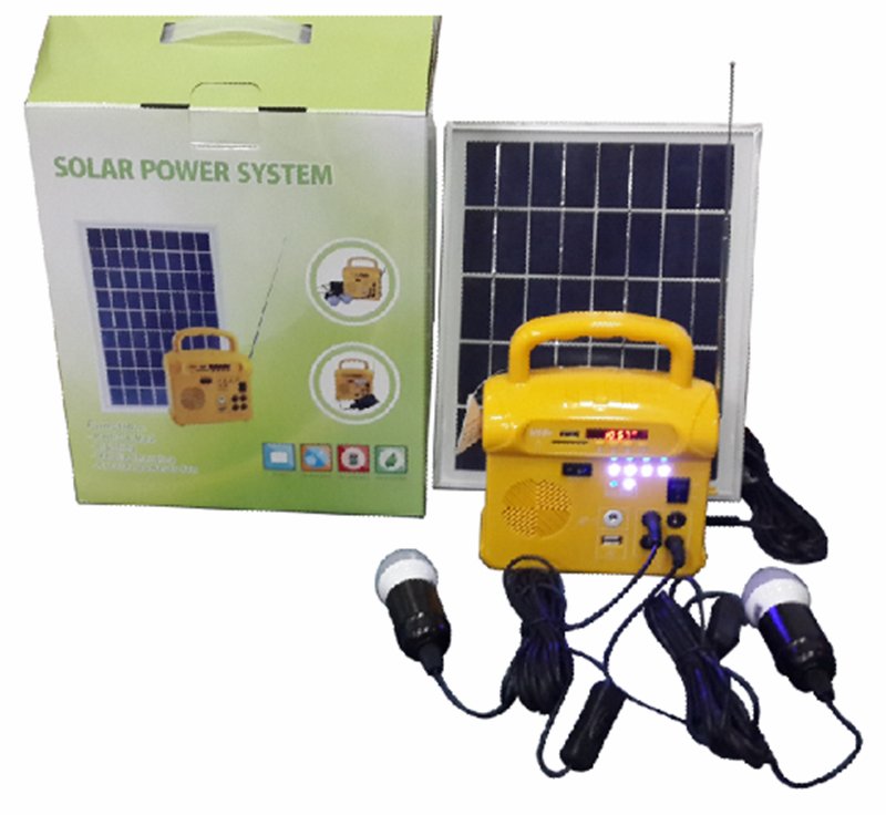 cheap solar with FM radio, mobile charger concentrated mini portable solar power 5