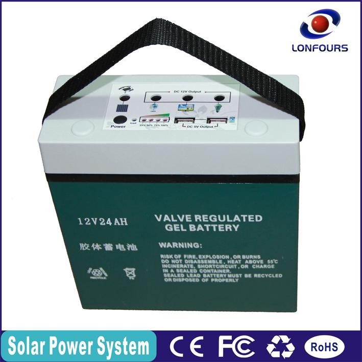 2016 cheapest 12V DC solar power lighting system LFSISP24 Lonfours