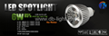 6W dimmable led spotlight GU10 MR16 E27 E14 1