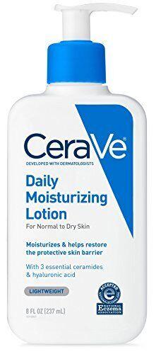 CeraVe Daily Moisturizing Lotion 8 Ounce For Face & Body with Hyaluronic Acid