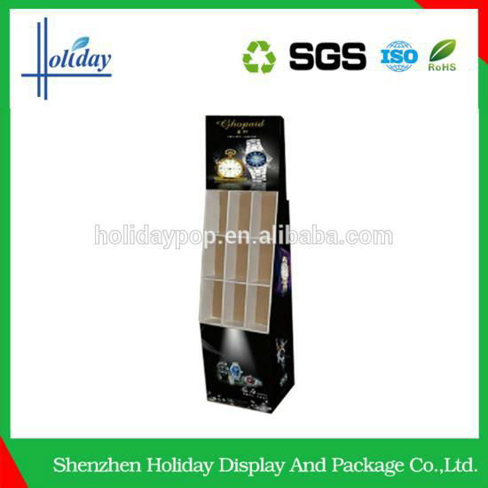 Practical watch pop cardboard display stand 4