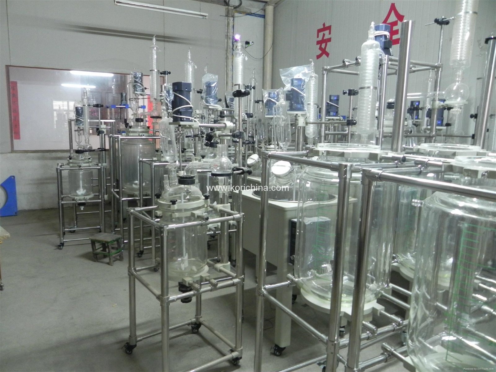 chemistry processing apparatus single layer glass reactors for distillation 4
