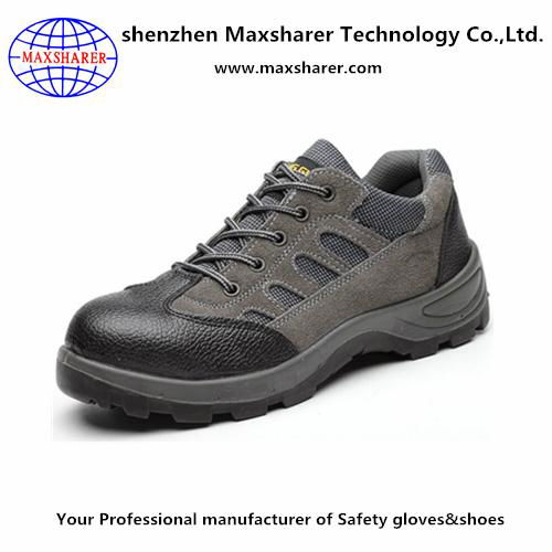 cheap safety shoes leather work shoes men anti squashy safety shoes 2