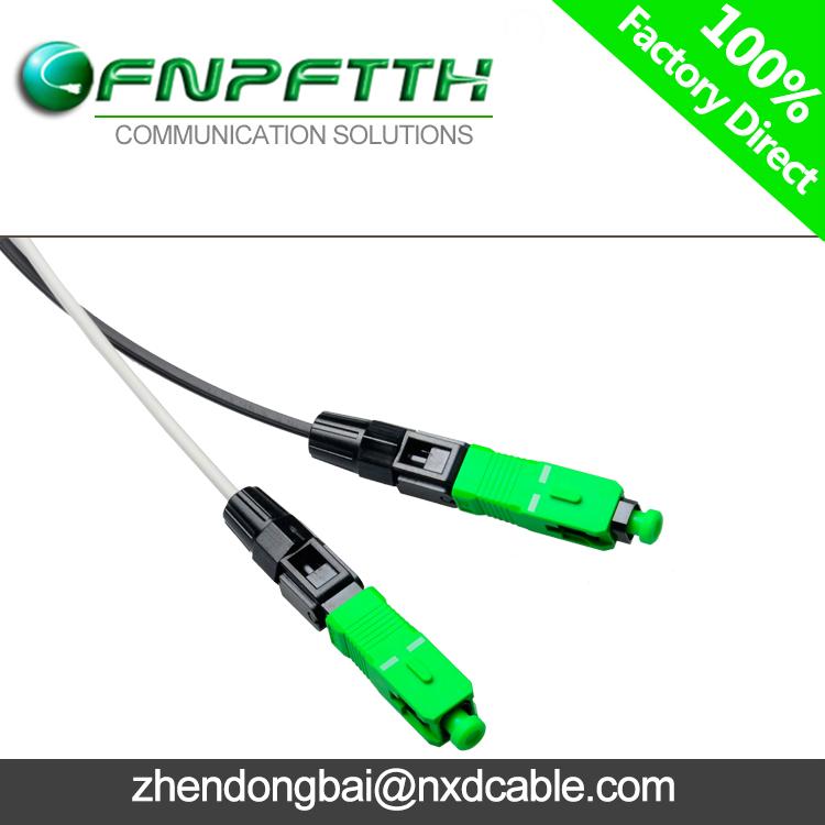 0.2dB Insertion Loss Green Color SC/APC Fiber Optic Fast Connector