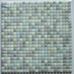 Green recycled glass mosaic