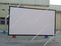 Fast fold projector screen