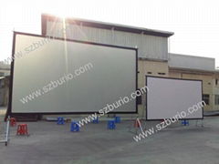 Fast fold projector screen