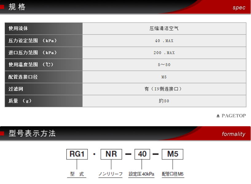 進口正品藤倉超小型精密減壓閥RG1系列 3