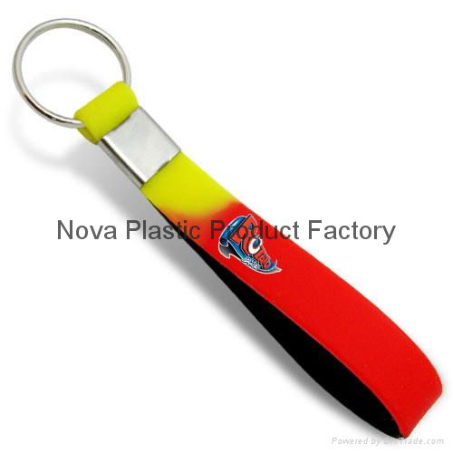 Hand Bracelet Silicone Wristband Keychain