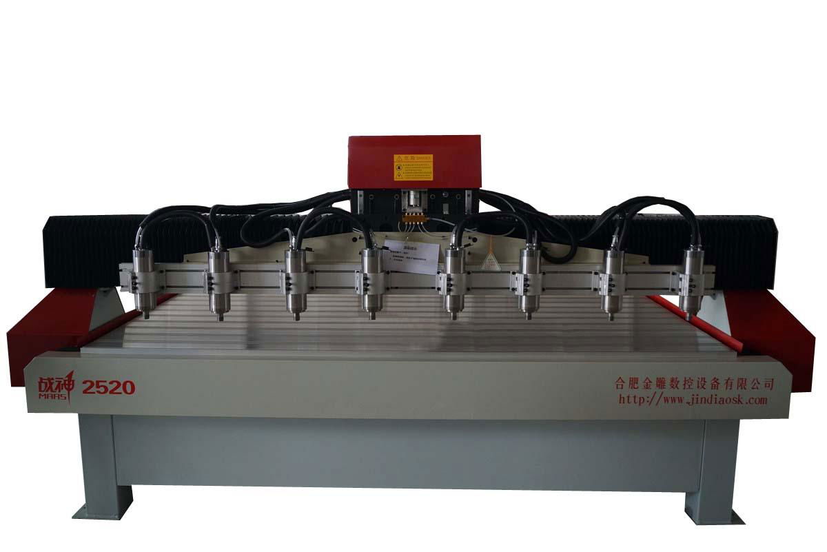 3D 4 Axis CNC Stone Engraving Machine with 6 Heads 2