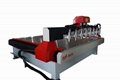3D 4 Axis CNC Stone Engraving Machine with 6 Heads 3