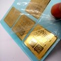 Chinese Professional Factory Customize metal logo sticker gold nickel sticker 
