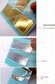 China factory custom electroplating metal nickel sticker laptop sticker decals 3
