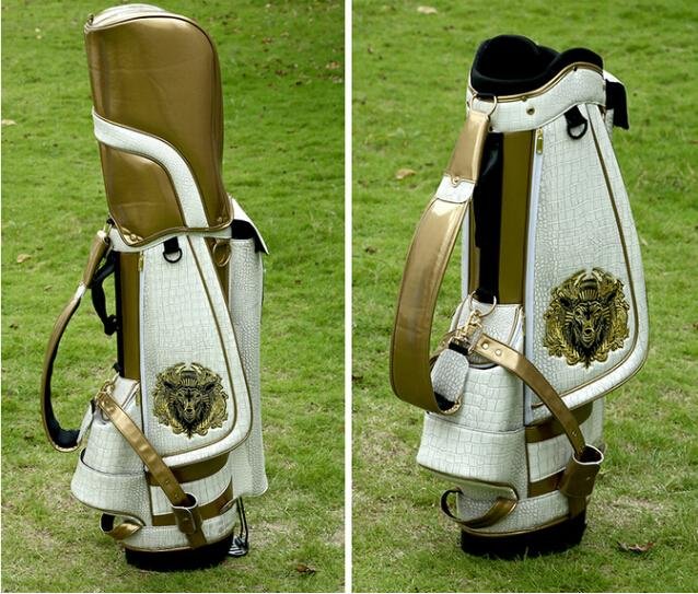 Pu Leather golf bag wiith Embroidery