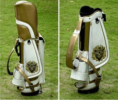 Pu Leather golf bag wiith Embroidery