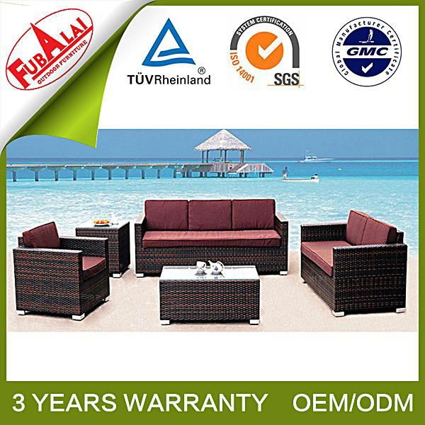 Sectioanl Waterproof Outdoor Sofa Sets For Sunroom HFA029 (China