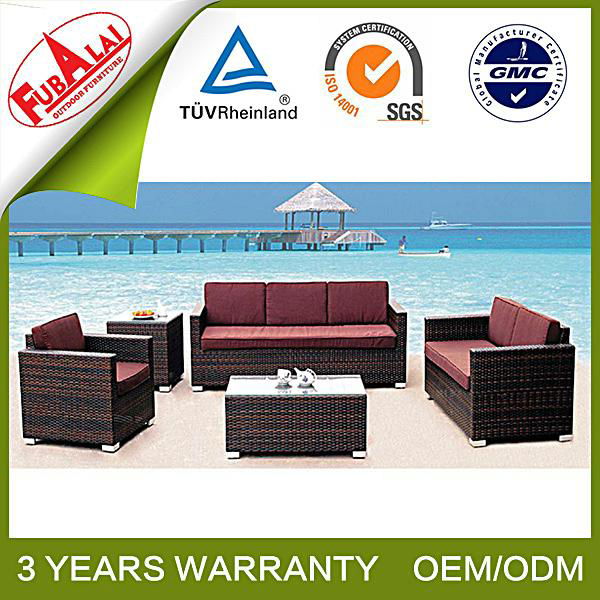 Sectioanl Waterproof Outdoor Sofa Sets For Sunroom 2