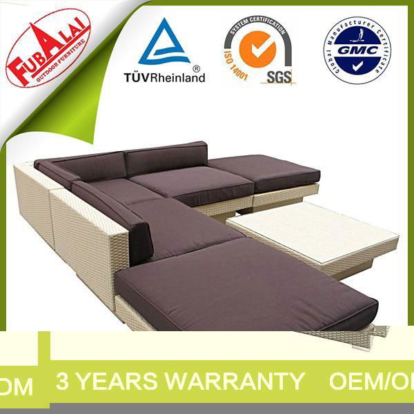 2016 New Design Rattan Outdoor Sofa With Soft Cushions 3