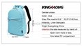 KINGSLONG BACKPACK leisure backpack KLB1310BL 3