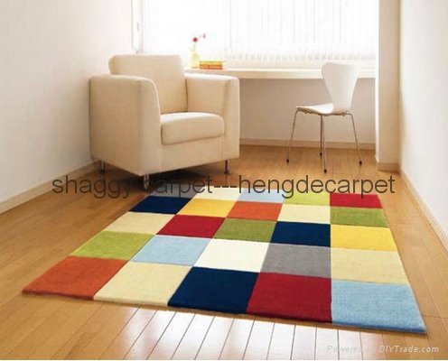 Heart-shaped high-quality home Silky carpet floor mats