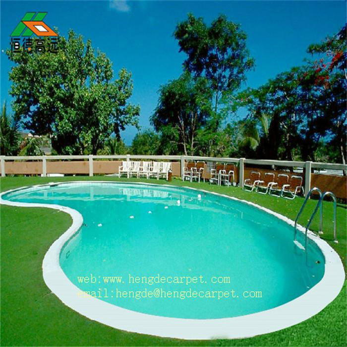 New product Swimming pool with artificial grass carpet 2